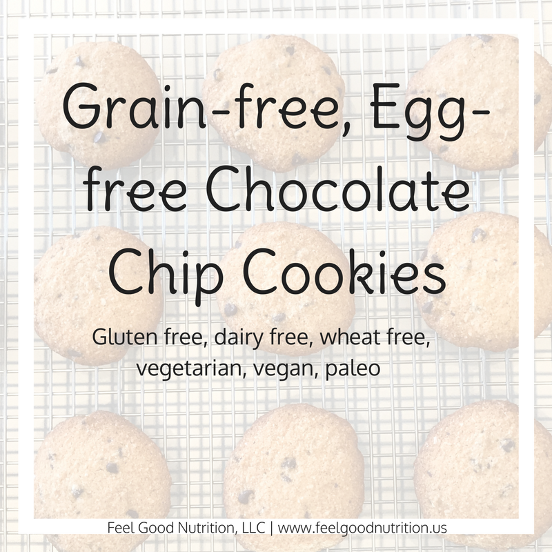 Grain-free, Egg-free Chocolate Chip Cookies